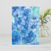 ブルーリンドウ絵画の花 シーズンカード (スタンド正面)