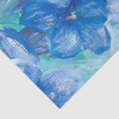 ブルーリンドウ絵画の花 薄葉紙 (詳細)