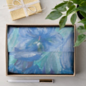 ブルーリンドウ絵画の花 薄葉紙 (ギフト)