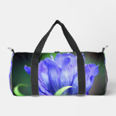 ブルーリンドウ花 ダッフルバッグ (正面)