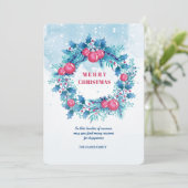 ブルーリースとレッドボールホリデーカード 招待状 (スタンド正面)