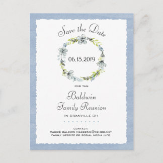 ブルーリースカントリーファミリー懇親会保存日付 案内ポストカード