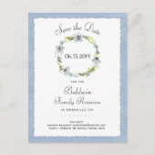 ブルーリースカントリーファミリー懇親会保存日付 案内ポストカード (正面)