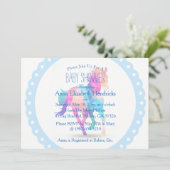 ブルーリースジオメトランニングリの馬の赤ちゃんシャワー 招待状 (スタンド正面)