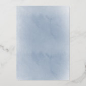 ブルーリースバプティスフォイル招待状 箔招待状 (裏面)