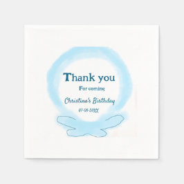 ブルーリースフローラの感謝してい水の色は来? スタンダードカクテルナプキン