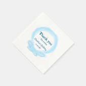 ブルーリースフローラの感謝してい水の色は来? スタンダードカクテルナプキン (角)