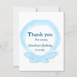 ブルーリースフローラの感謝してい水の色は来? ポストカード