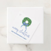 ブルーリースホリデークリスマスラベル フェイバータグ (インサイチュ)