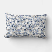 ブルーリーフつる植物 ランバークッション (正面)