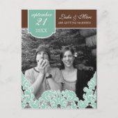 ブルーリーフスワールダマスク2日付を保存 案内ポストカード (正面)