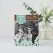 ブルーリーフスワールダマスク2日付を保存 案内ポストカード (スタンド正面)