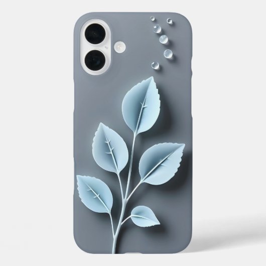 ブルーリーフデューiPhoneケース Case-Mate iPhoneケース (裏面)