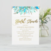 ブルーリーフフローラブライダルシャワー 招待状 (スタンド正面)