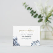 ブルーリーフ | ウェディングホテルステイ エンクロージャーカード (スタンド正面)
