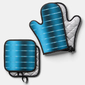 ブルーリ王室のボンボウブライダルシャワー 鍋つかみ&鍋敷きセット (正面/裏面)