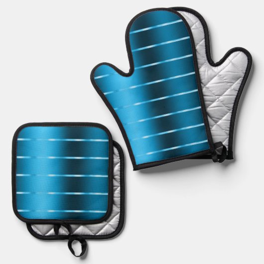 ブルーリ王室のボンボウブライダルシャワー 鍋つかみ&鍋敷きセット (正面/裏面)