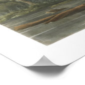 ブルールイジアナヘロンバードイラストレーションポスター ポスター (角)