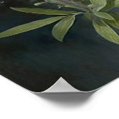 ブルールピネフラワーアートプリントポスター ポスター (角)