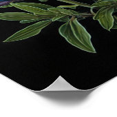 ブルールピネフラワーアートプリントポスター ポスター (角)