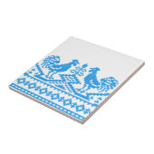 ブルールースターのクロスステッチ タイル (側面)