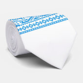 ブルールースターのクロスステッチ ネクタイ (ロール)