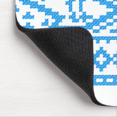 ブルールースターのクロスステッチ マウスパッド (コーナー)