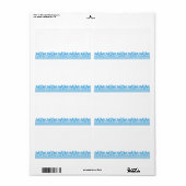 ブルールースターのクロスステッチ ラベル (フルシート)