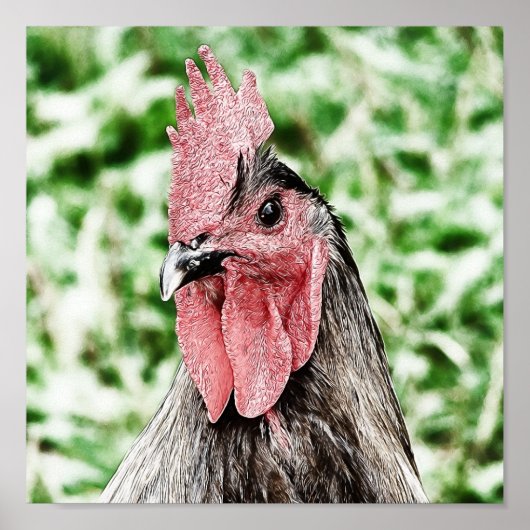 ブルールースターデジタルアート ポスター (正面)