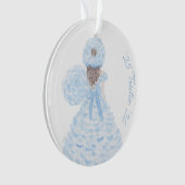 ブルールーズウォーター色のツツツジのトレイルのメイド オーナメント (正面)