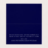 ブルールーフトップ、住所カードの変更 名刺 (内部フラット)