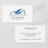 ブルールーフハウスエステ実在ートエージェントプロフェッショナル 名刺 (正面/裏面)