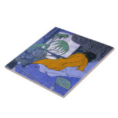 ブルールームの女性（Paul Ranson著） タイル (側面)