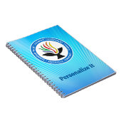 ブルーレイの背景にTVUUCチャリスロゴ ノートブック (右側)