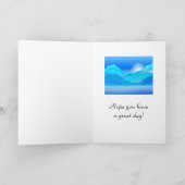 ブルーレイクアンドマウンテンズハッピーバースデー カード (内部)