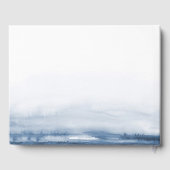 ブルーレイクウォーターステイン |パーソナライズされた | ゲストブック (裏面)