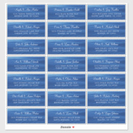 ブルーレイクウォーター個人結婚の住所 シール