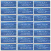 ブルーレイクウォーター個人結婚の住所 シール (正面)