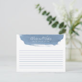 ブルーレイクウォーター |アドバイスと希望 |ブライダルシャワー ポストカード (スタンド正面)