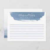 ブルーレイクウォーター |アドバイスと希望 |ブライダルシャワー ポストカード (正面/裏面)