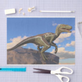ブルーレイクガールヴェロキラプトル恐竜 薄葉紙 (クラフト)
