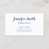 ブルーレイクタホハートシェイプフォト 名刺 (裏面)