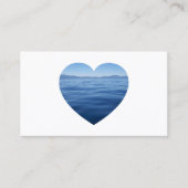 ブルーレイクタホハートシェイプフォト 名刺 (正面)