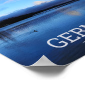 ブルーレイクドイツ旅行写真 ポスター (角)