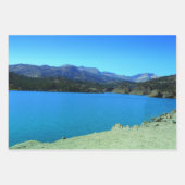 ブルーレイクマウンテンデコップトライアド高品質レート ラッピングペーパーシート (正面)