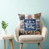 ブルーレイクモダンライフファミリーフォトピロー クッション (椅子)