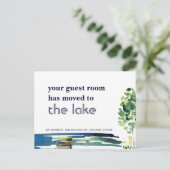 ブルーレイクユアゲストルームが新しいホームを移動 案内ポストカード (スタンド正面)