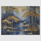 ブルーレイク金ゴールドツリーズデクページティッシュペーパー 薄葉紙 (正面)