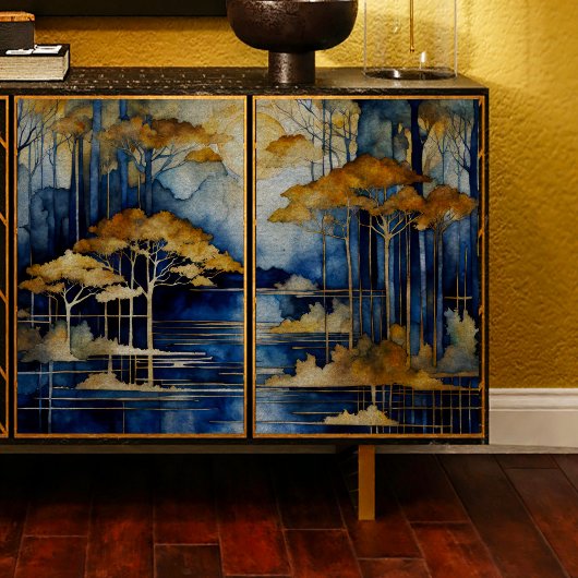 ブルーレイク金ゴールドツリーズデクページティッシュペーパー 薄葉紙