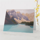 ブルーレイク カード (黄色い花)